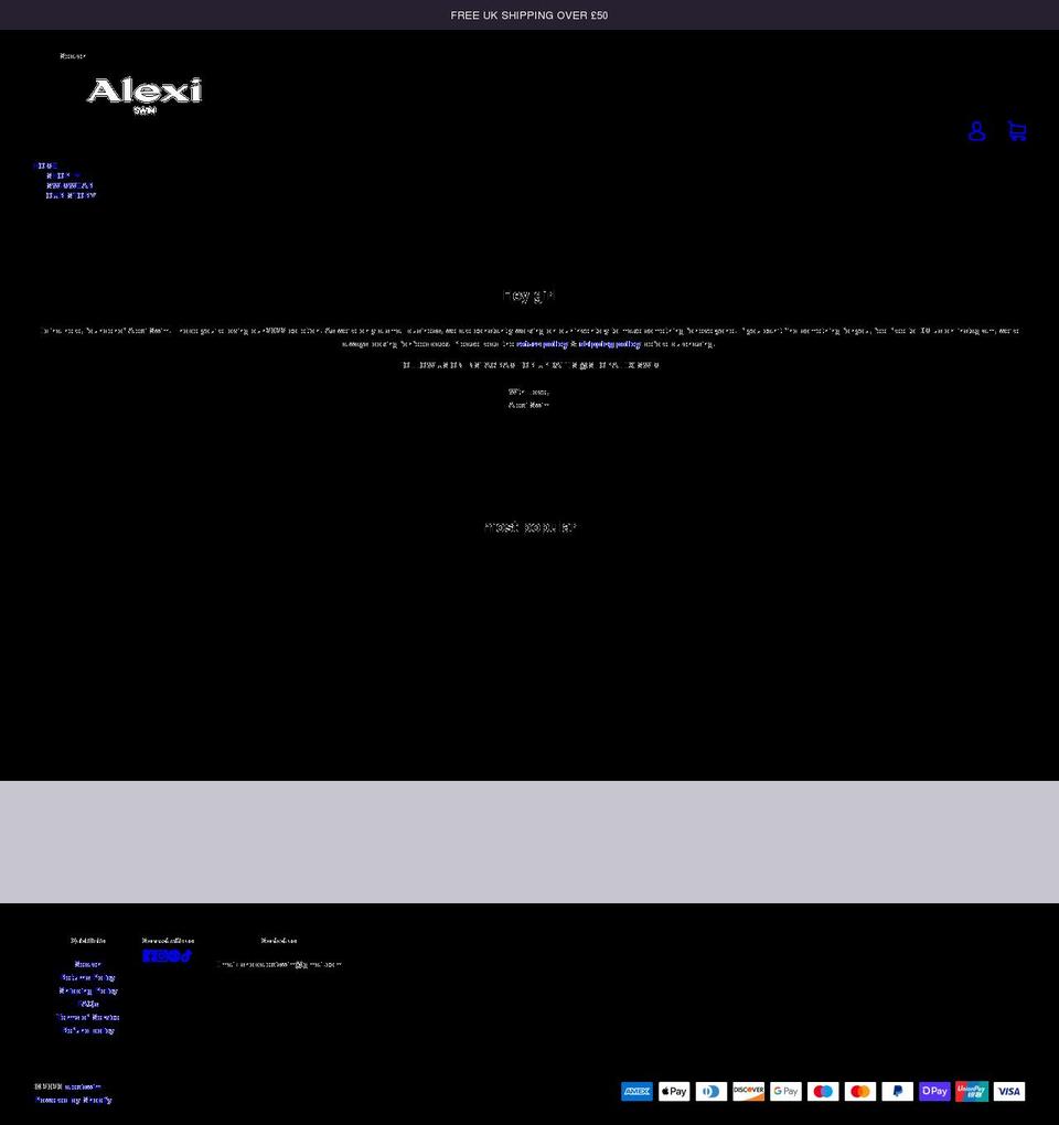 alexiswim.com shopify website screenshot
