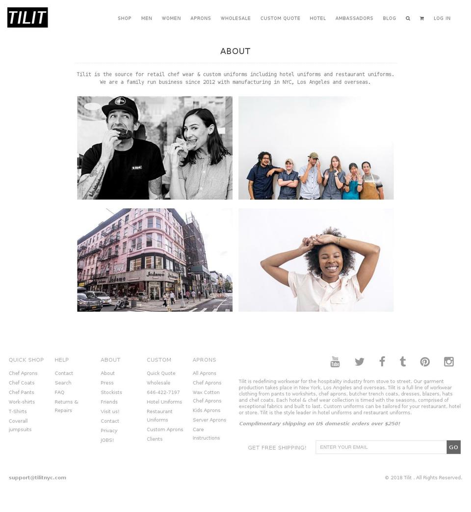 Tilit 3.6 Shopify theme site example alexmccrery.com