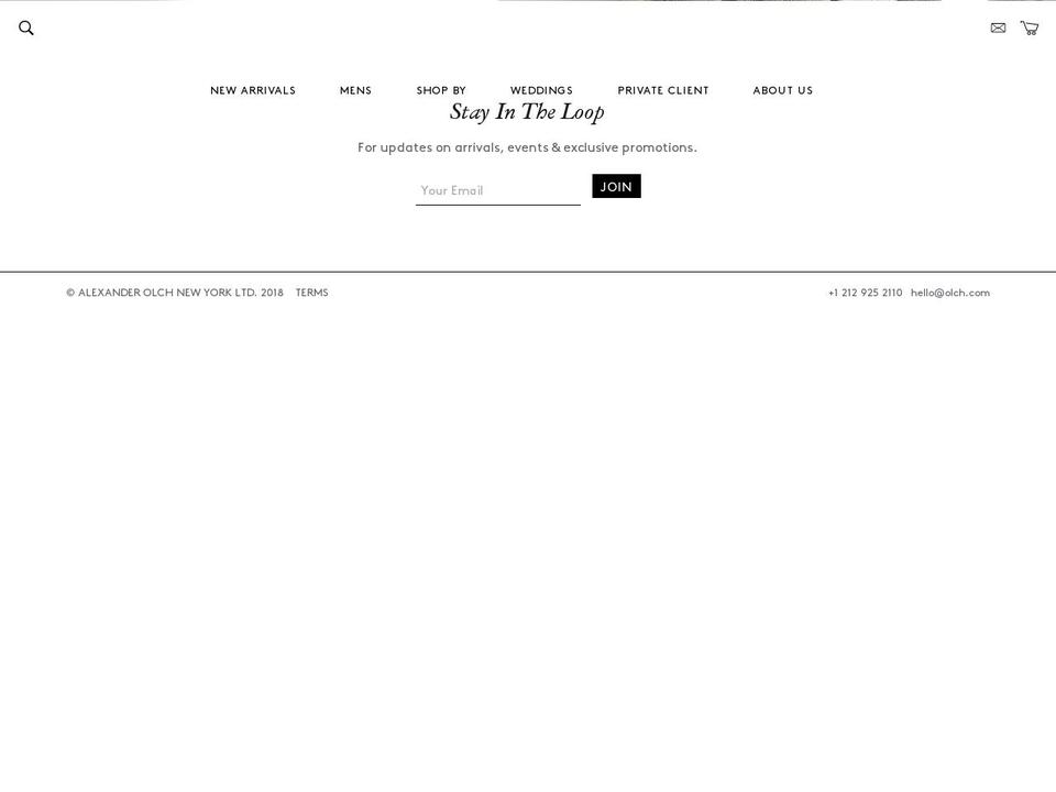 alexolch.com shopify website screenshot