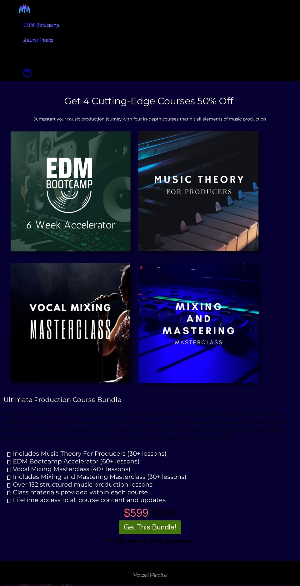 alexromesound.com shopify website screenshot