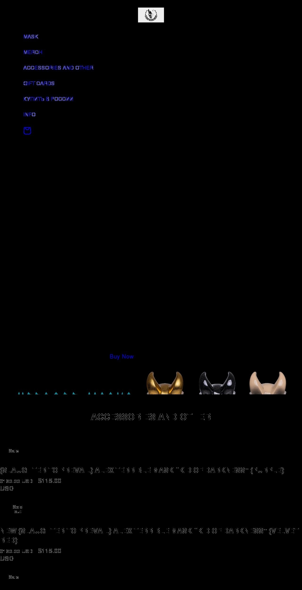 alexterrible.com shopify website screenshot