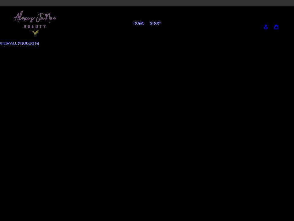 alexusjanaebeauty.com shopify website screenshot