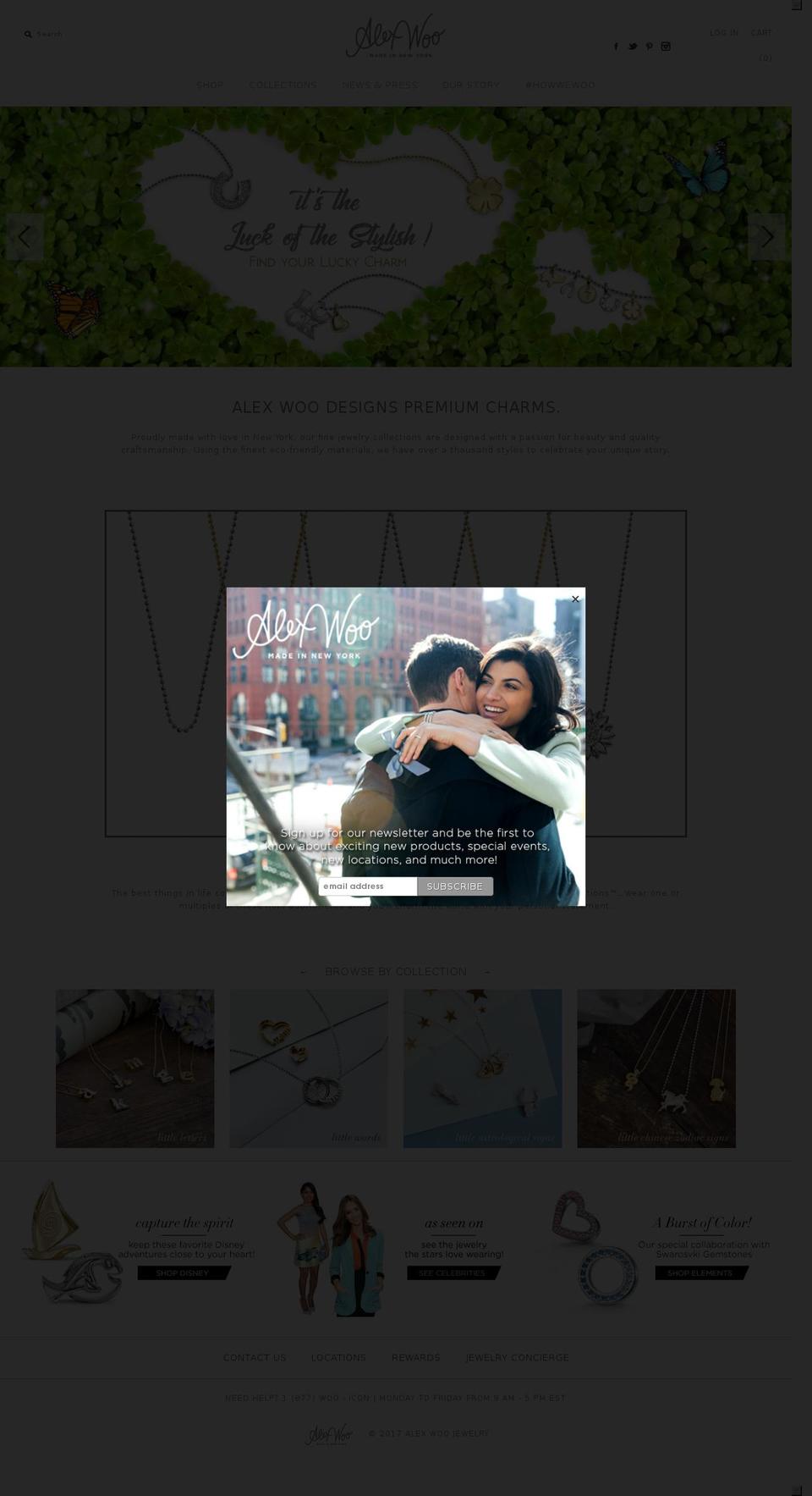 alexwoo.net shopify website screenshot