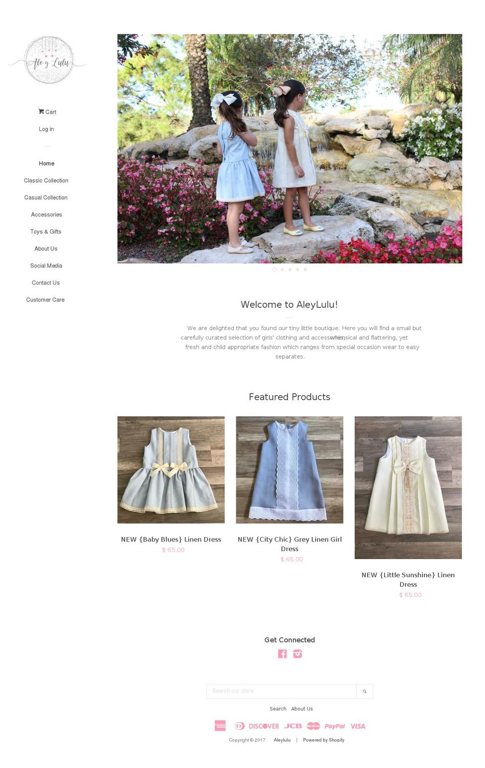 aleylulu.com shopify website screenshot