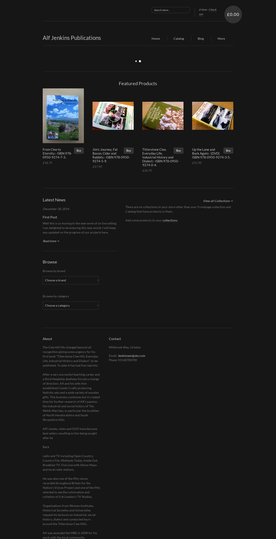 alf-jenkins-publications.myshopify.com shopify website screenshot
