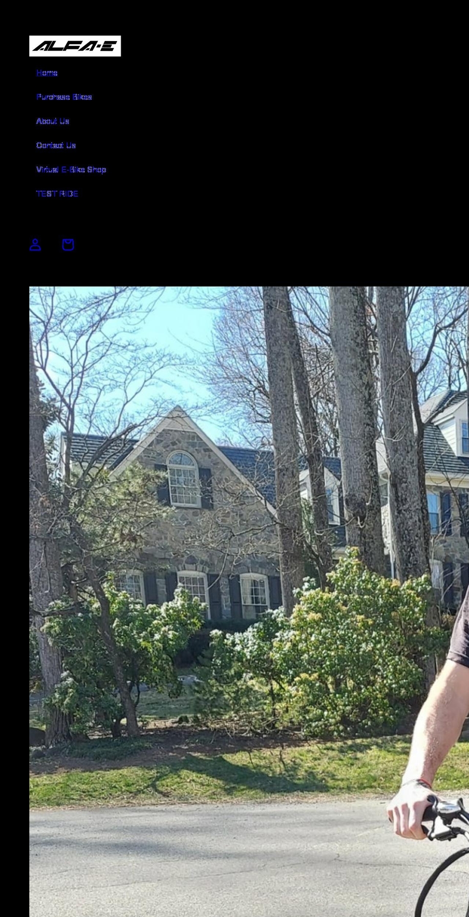 alfa-ebikes.com shopify website screenshot