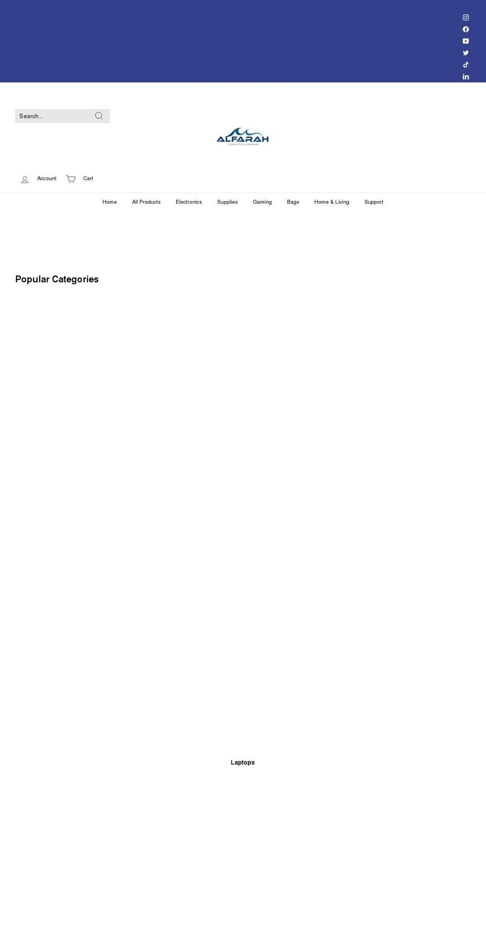 alfarah-store.com shopify website screenshot