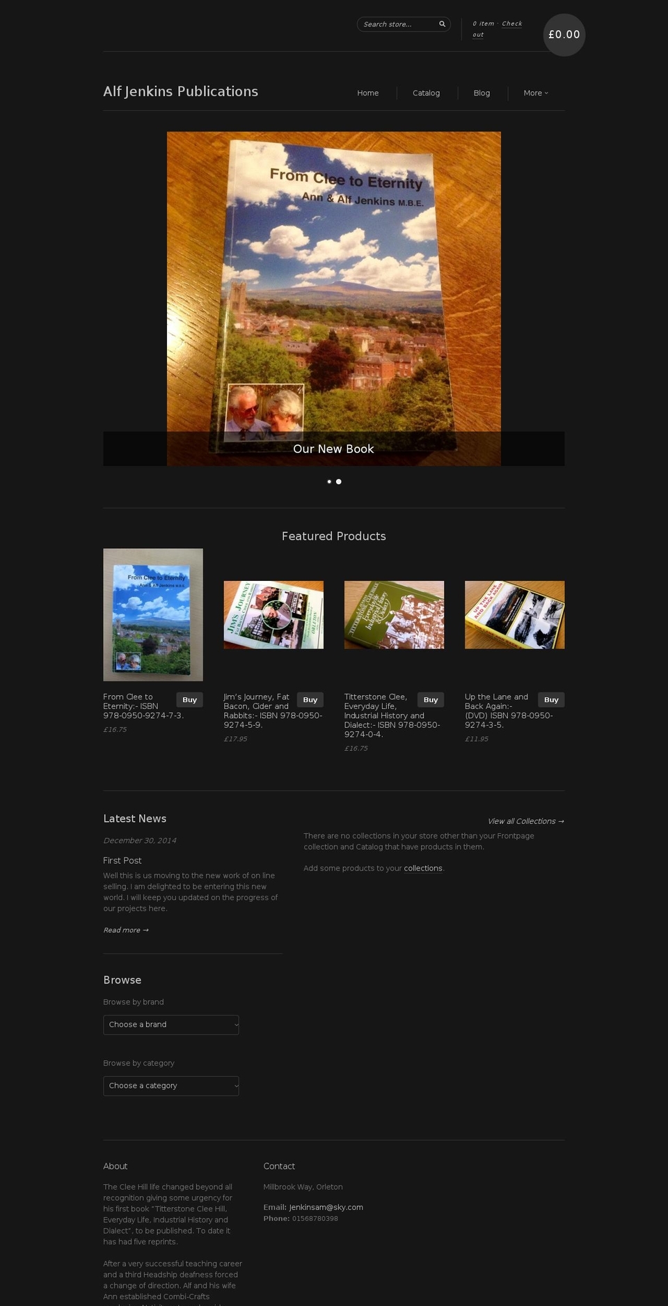 alfjenkins.com shopify website screenshot