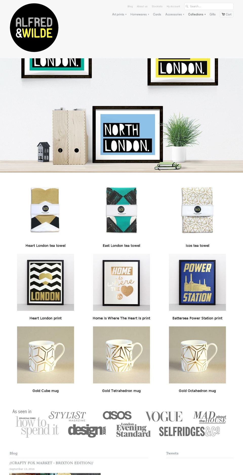 alfredandwilde.com shopify website screenshot