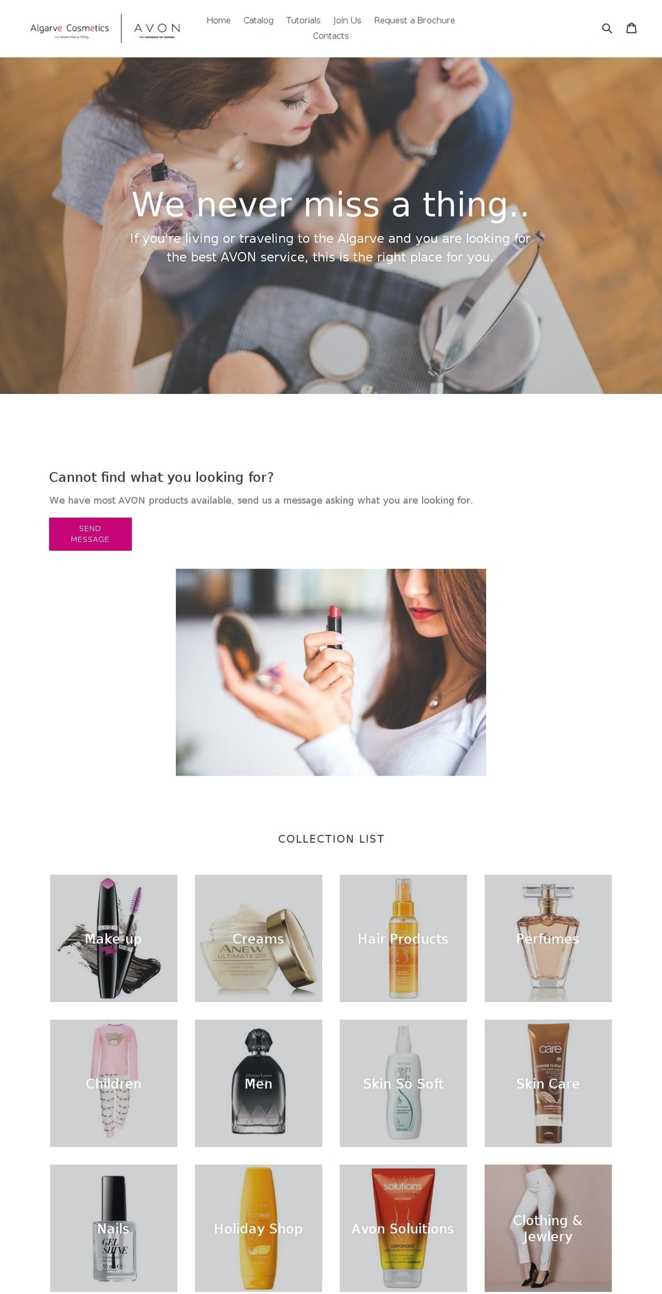 algarve-cosmetics.com — Shopify storefront screenshot