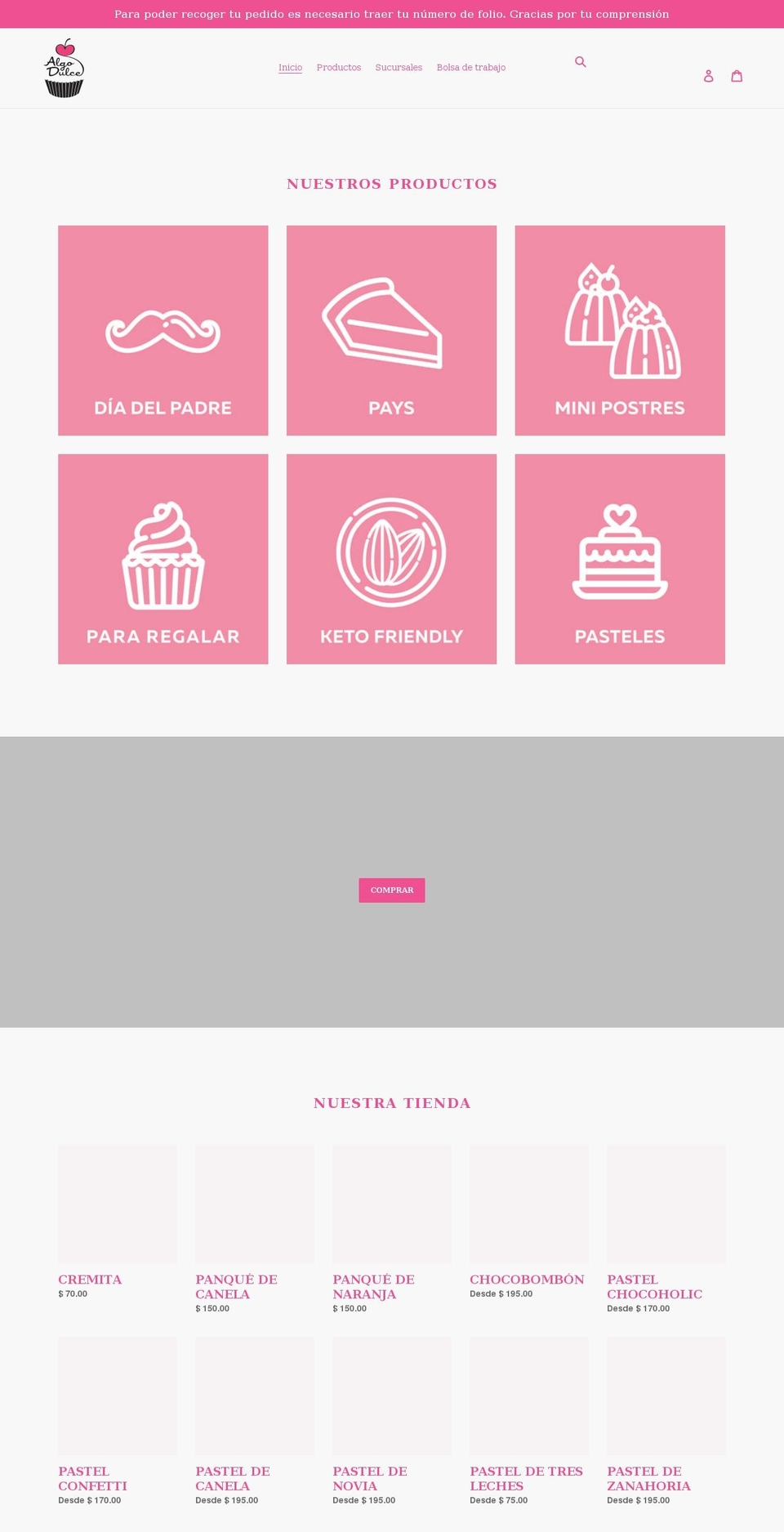 algodulce.com.mx shopify website screenshot