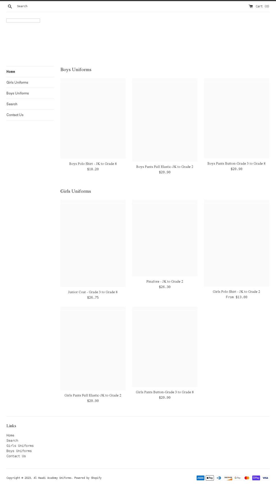 alhaadishop.com shopify website screenshot