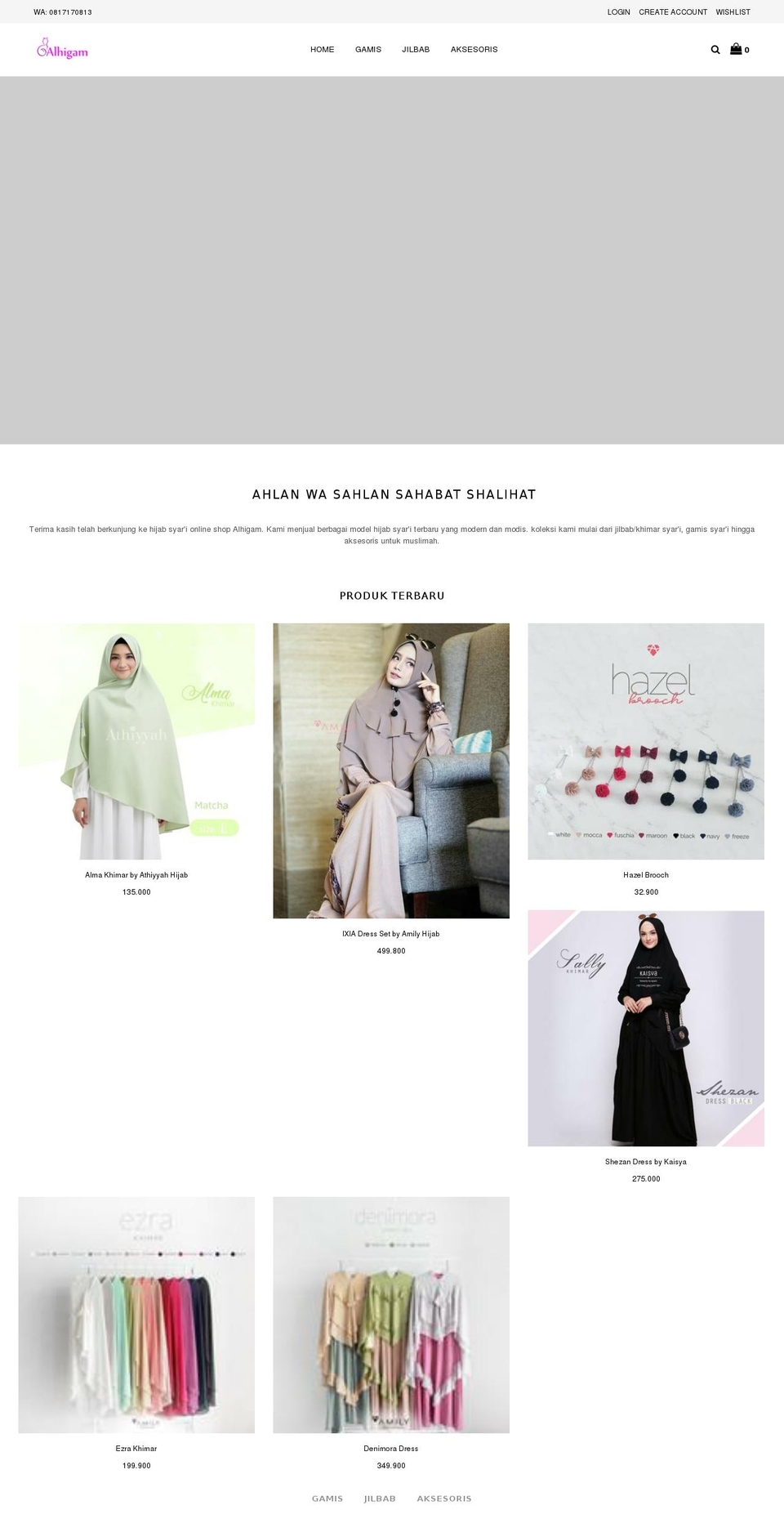 alhigam.com — Shopify storefront screenshot