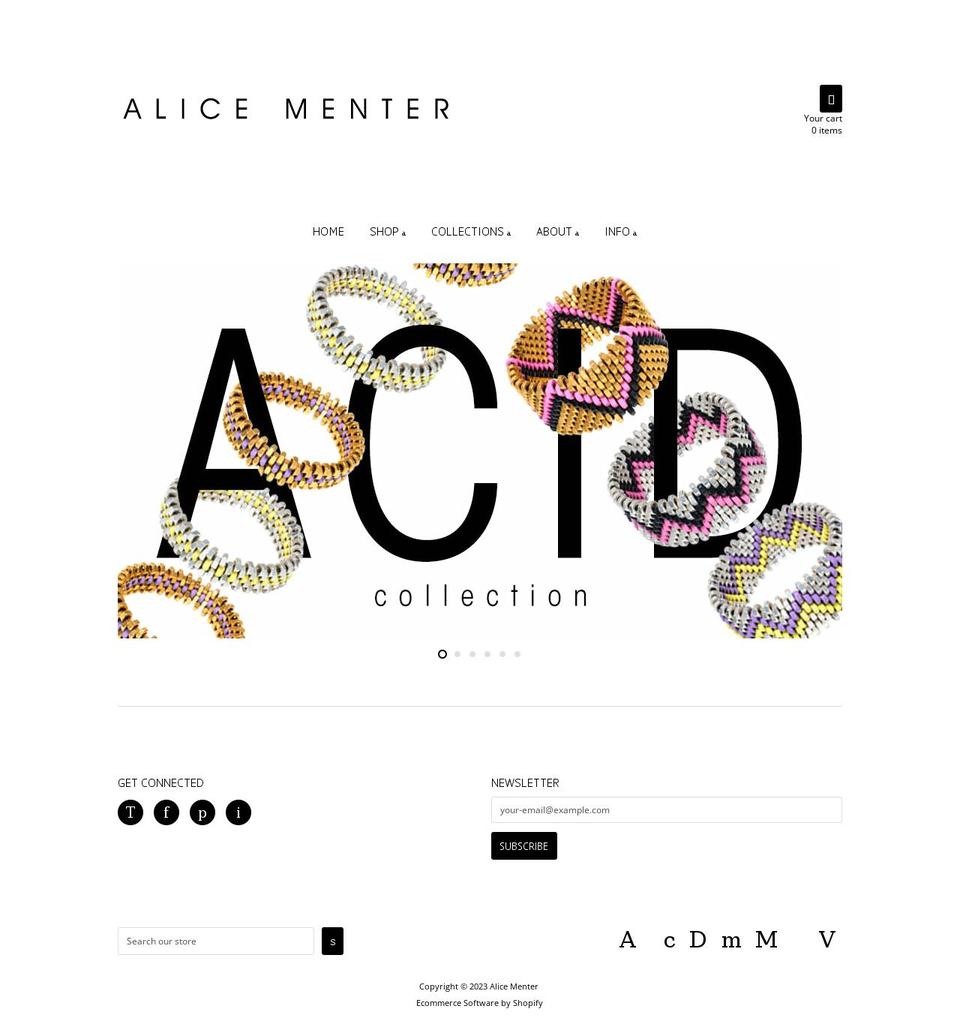 alice-menter.uk shopify website screenshot