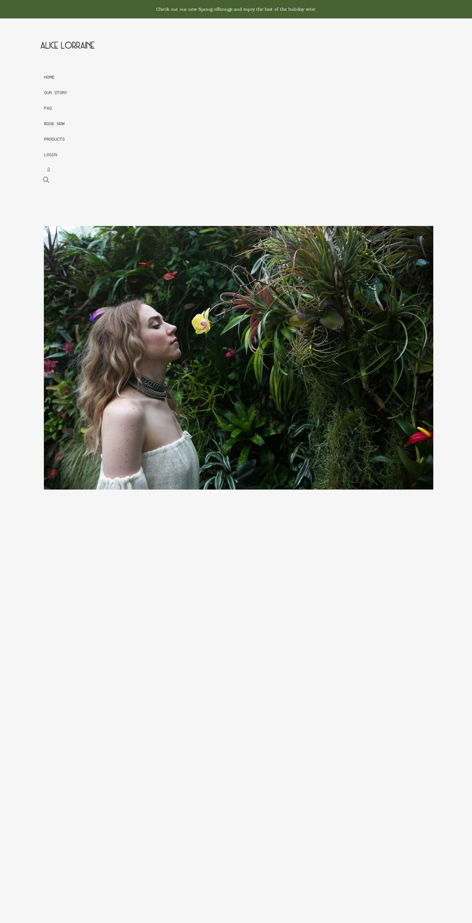 alicelorrainesalon.com shopify website screenshot