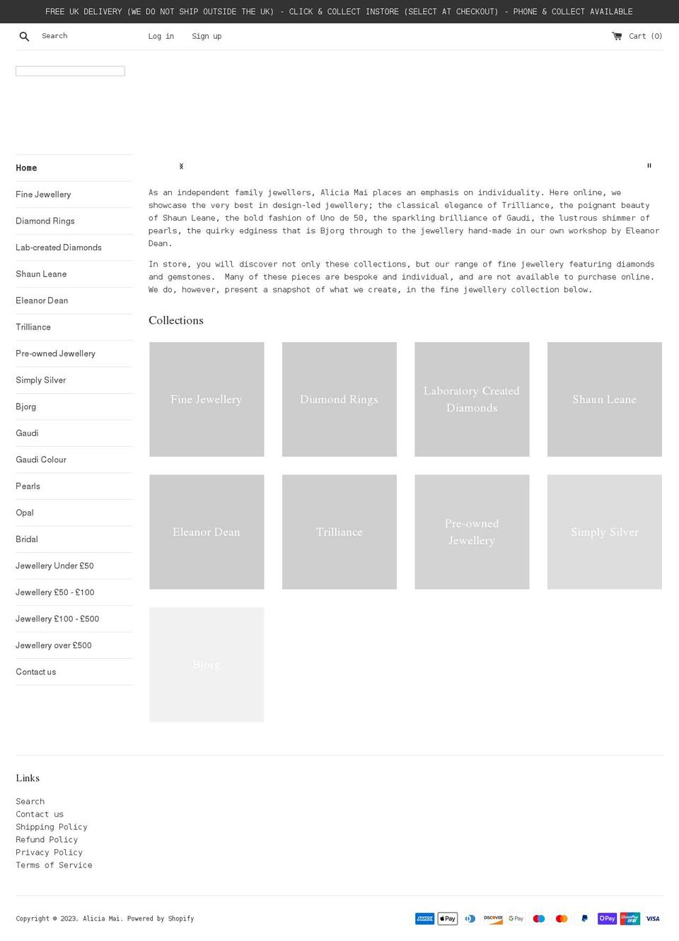 alicia-mai.myshopify.com shopify website screenshot