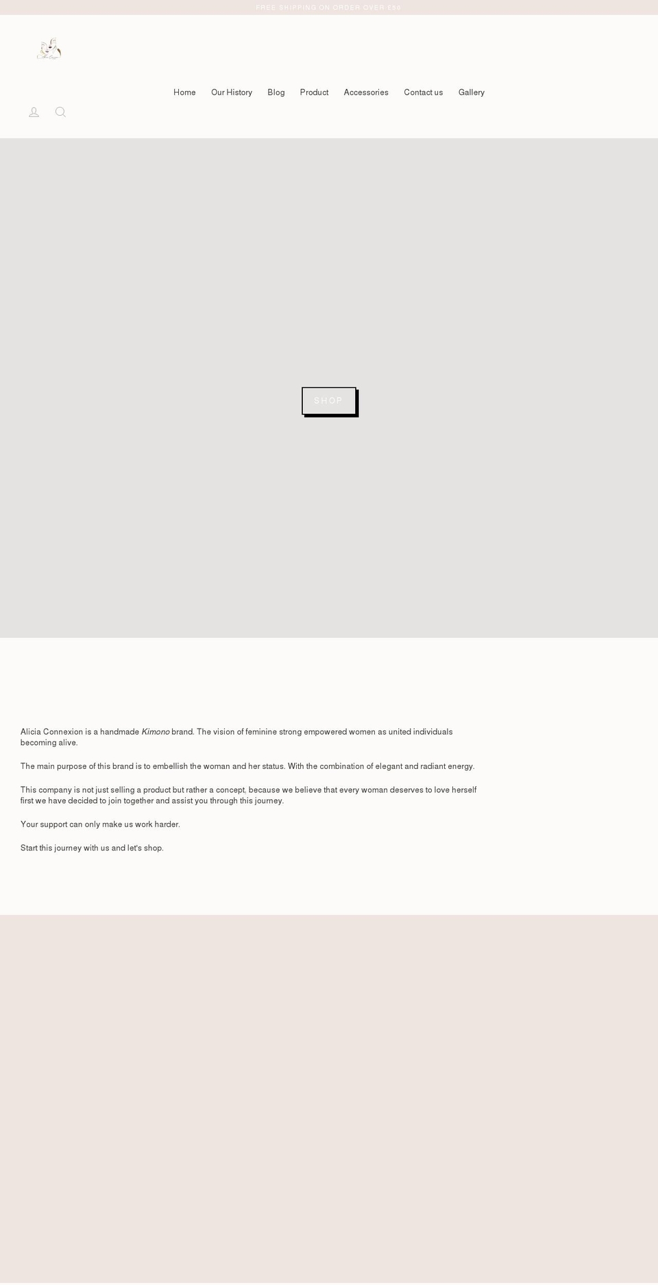aliciaconnexion.com shopify website screenshot