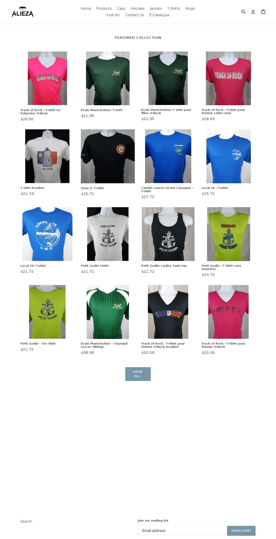 alieza.com shopify website screenshot