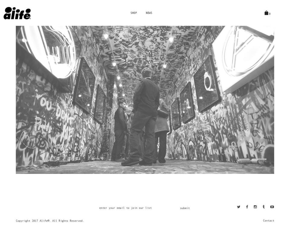 alifenewyork.com shopify website screenshot