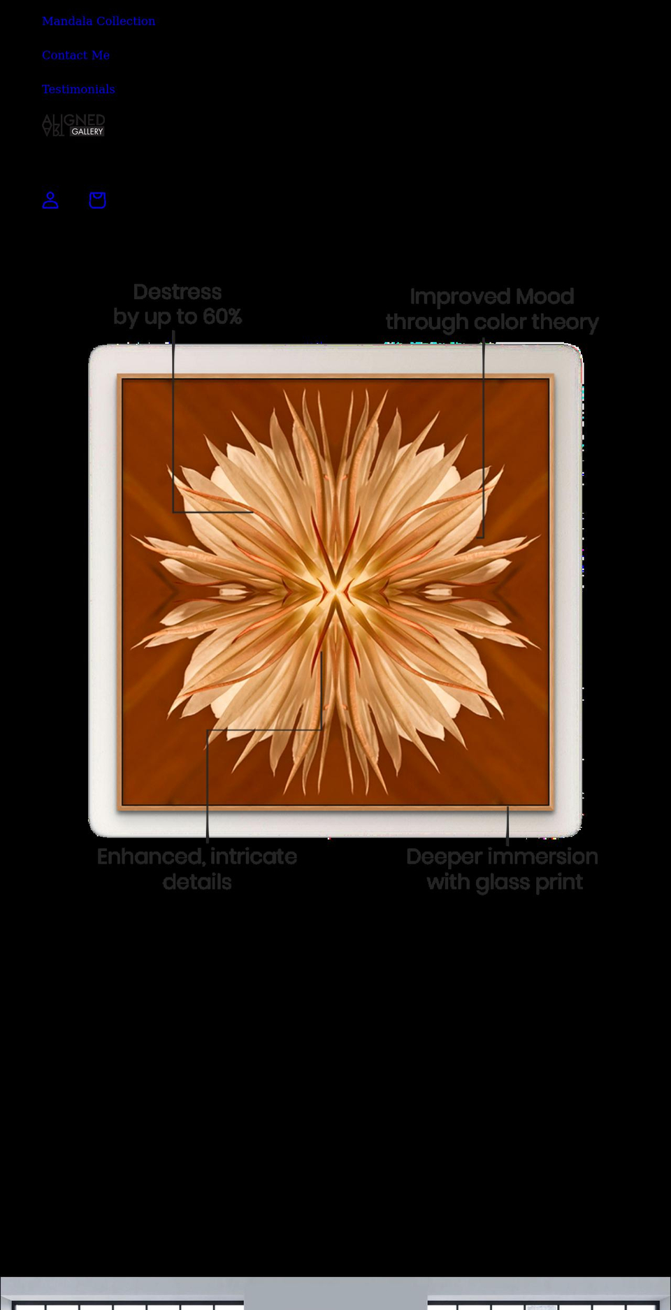 alignedart.com shopify website screenshot