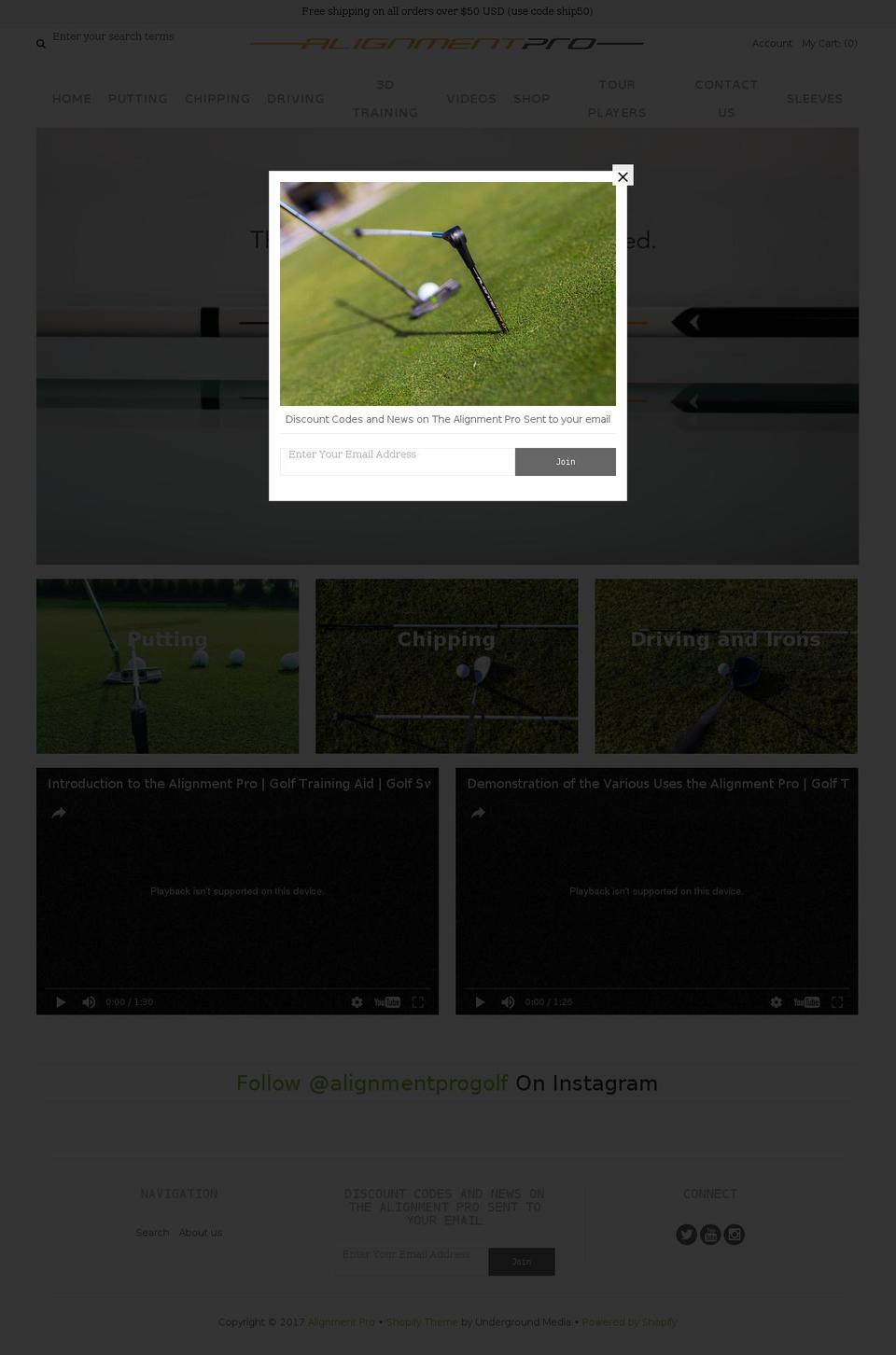alignmentpro.com shopify website screenshot