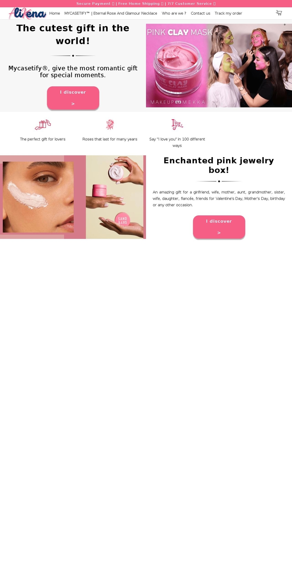 alikena.com shopify website screenshot