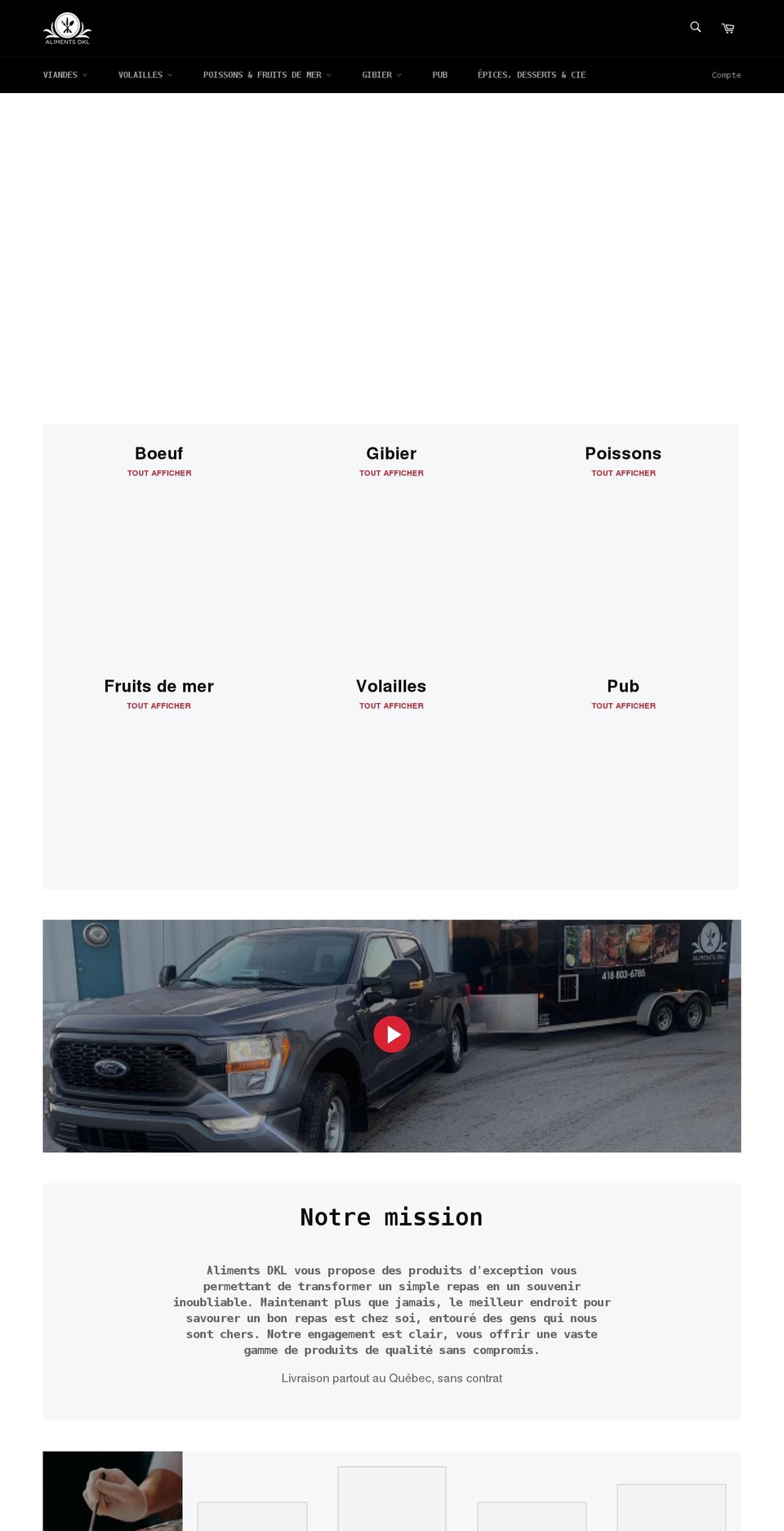 alimentsdkl.com shopify website screenshot
