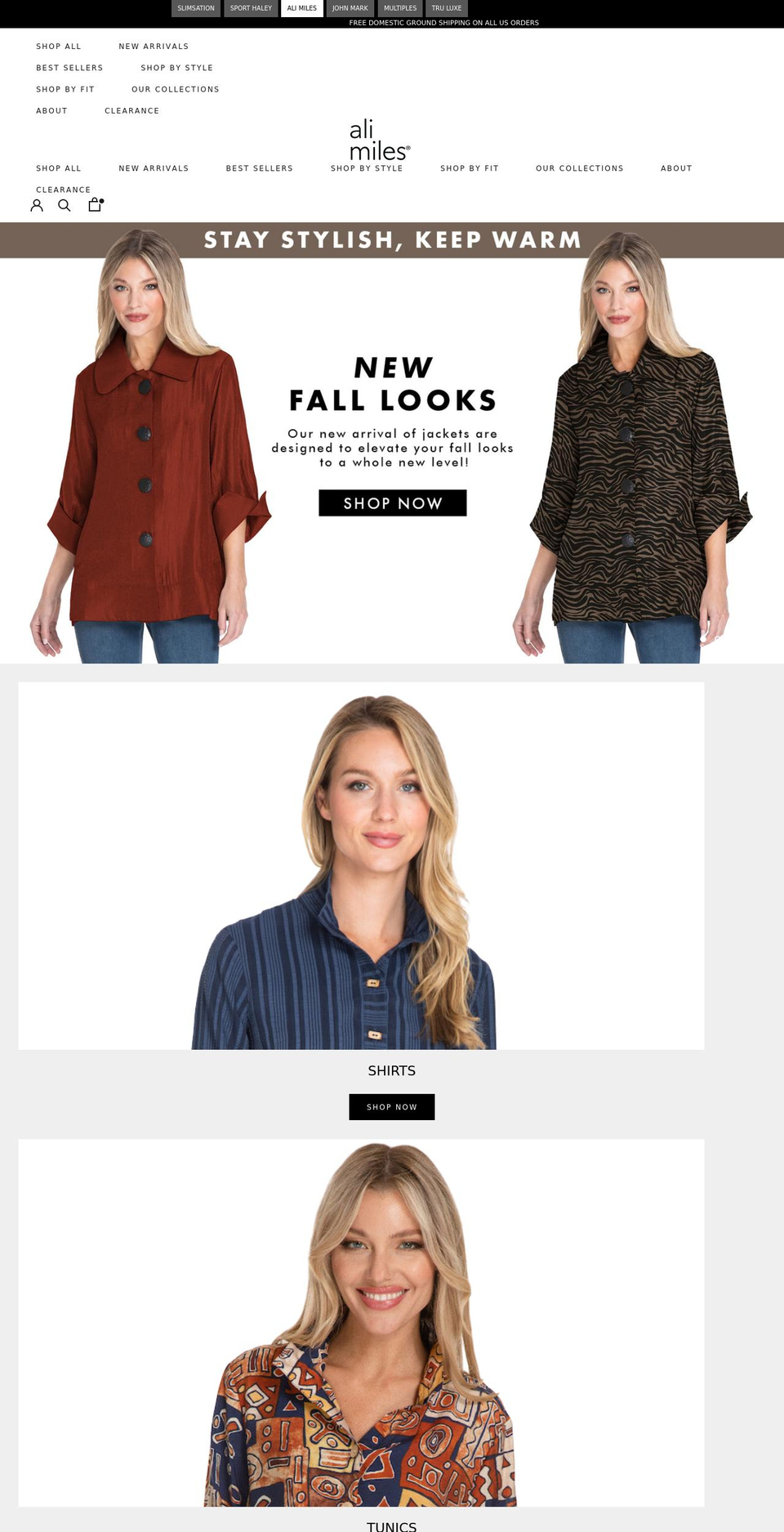 alimiles.com shopify website screenshot