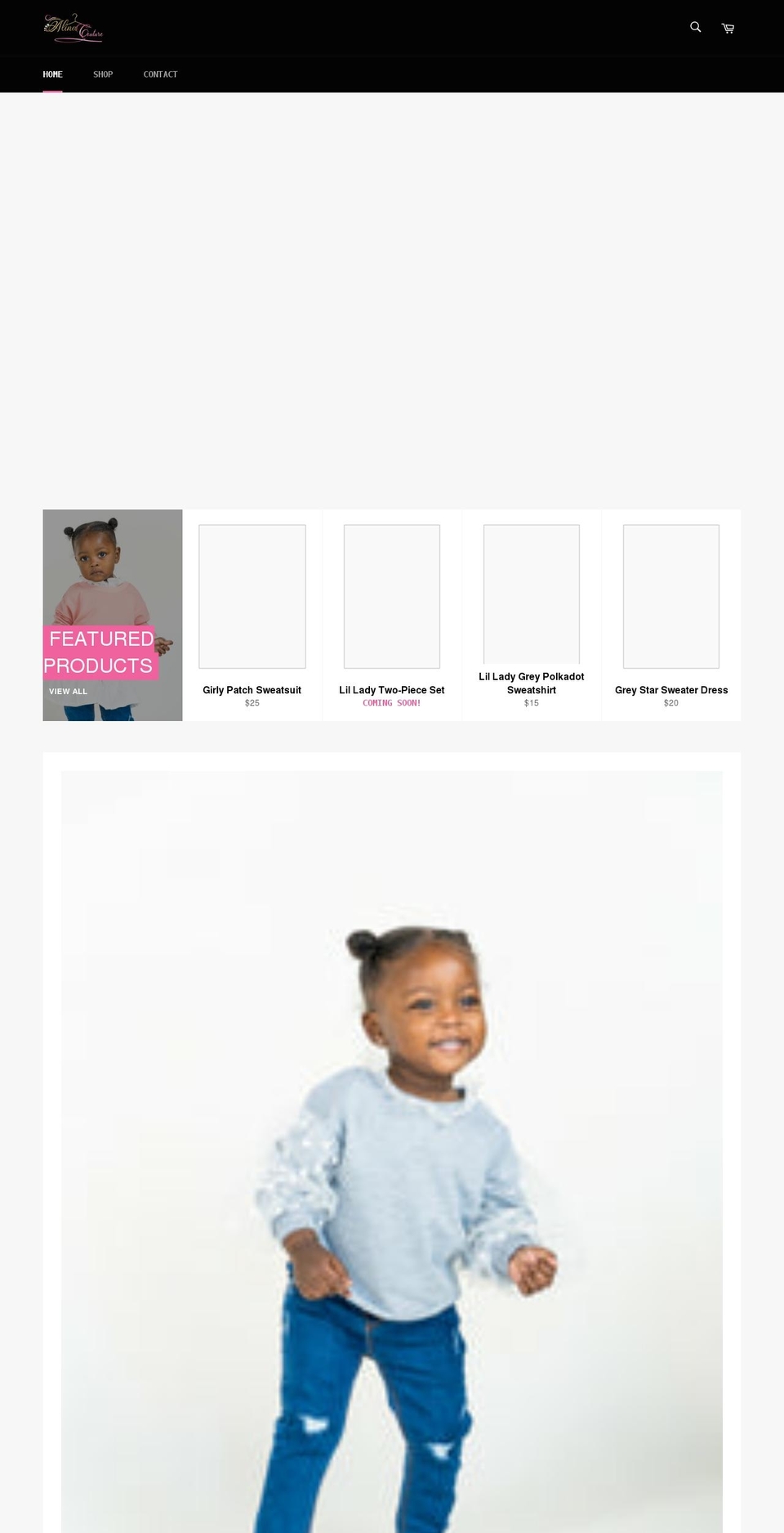 alina-couture.com shopify website screenshot