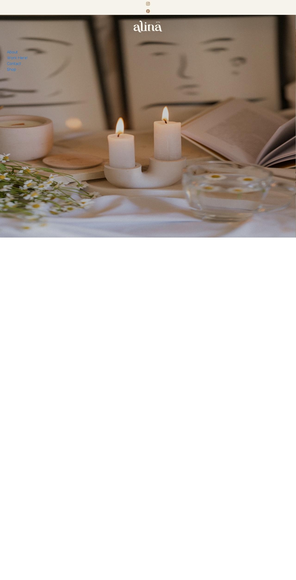 alinacollective.com shopify website screenshot