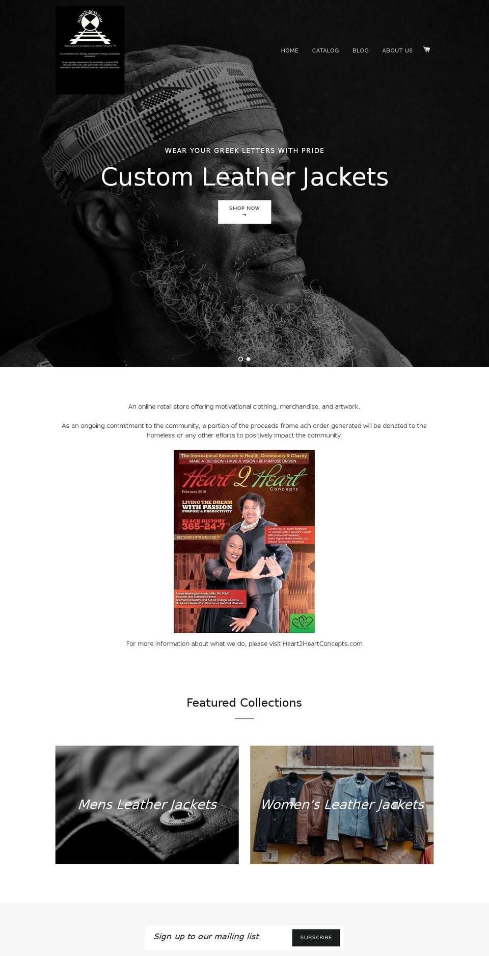 aline2cross.com shopify website screenshot