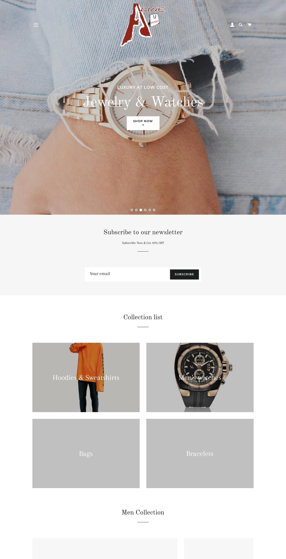 alineboutique.net shopify website screenshot