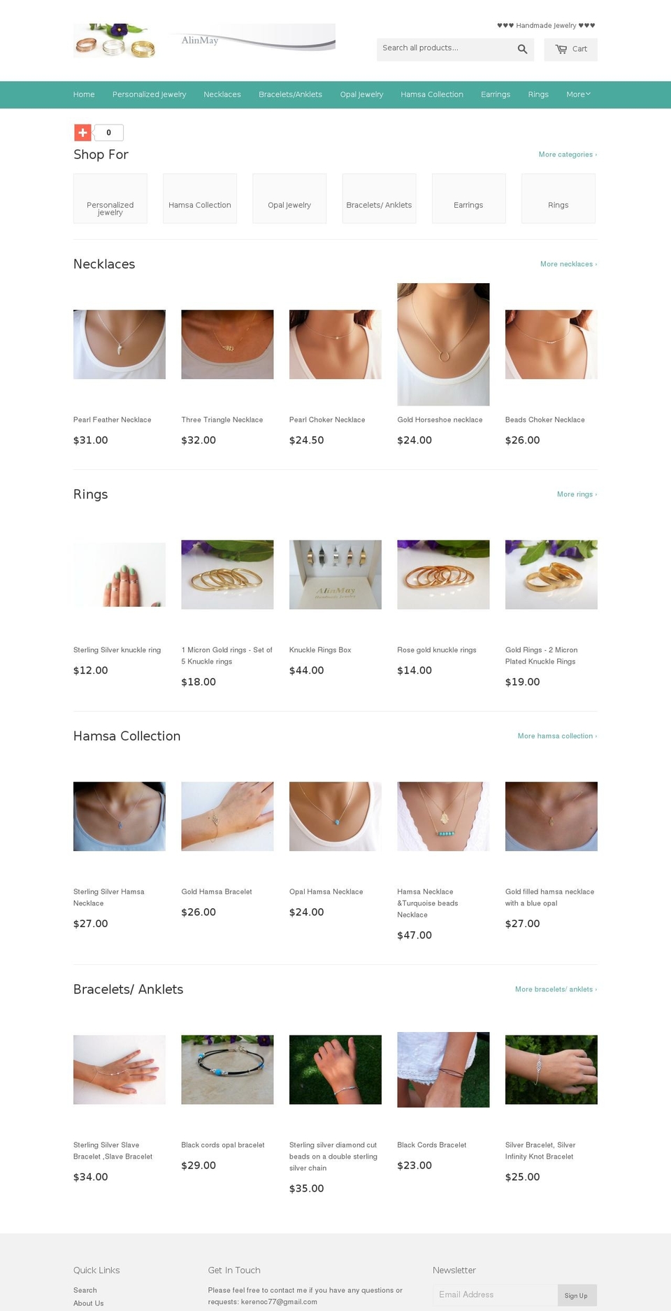 alinmay.com shopify website screenshot