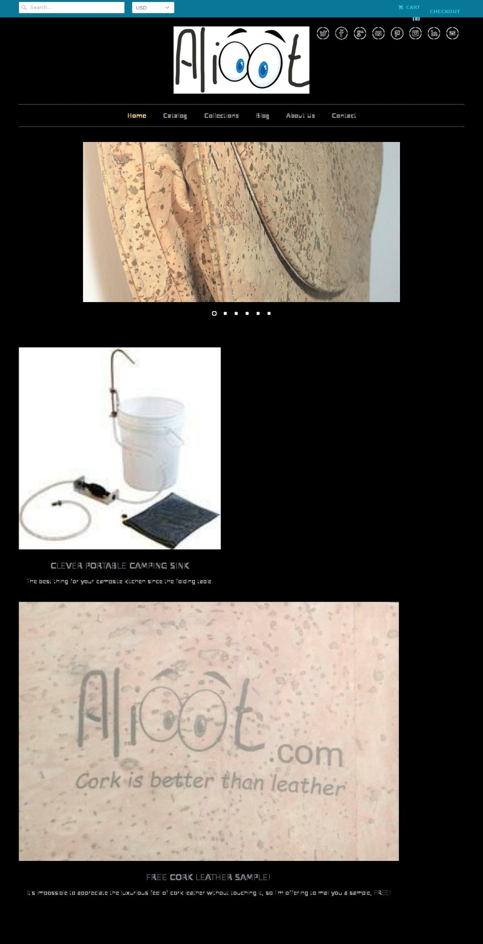 alioot.com shopify website screenshot
