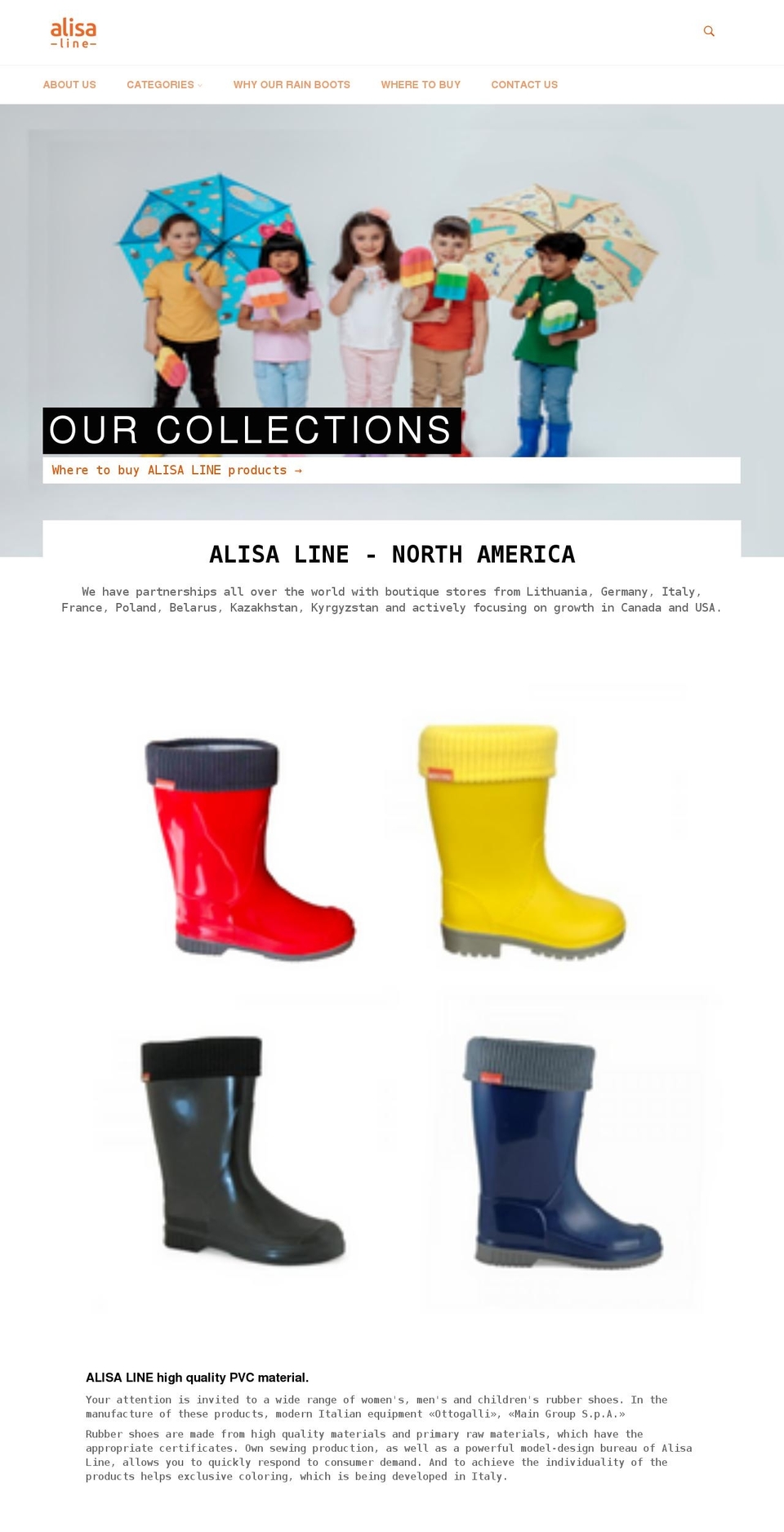 alisaline.com shopify website screenshot