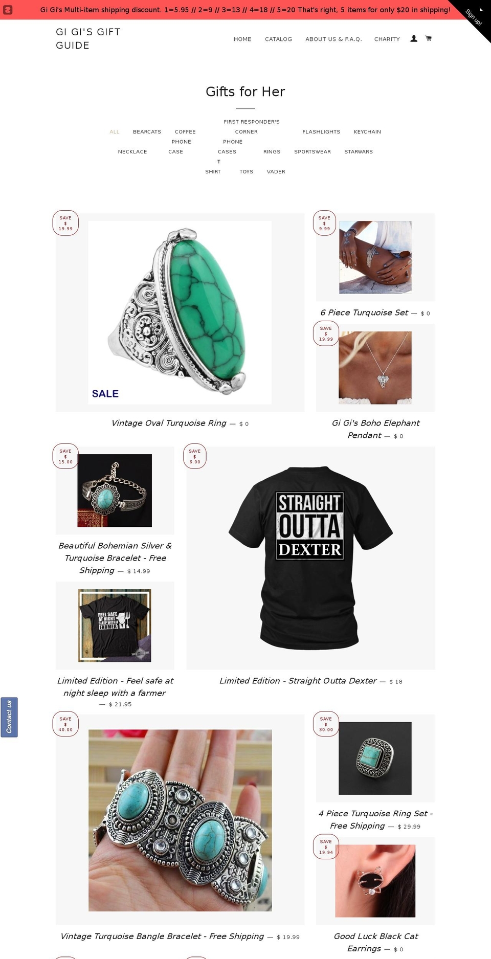 alishagold.com shopify website screenshot