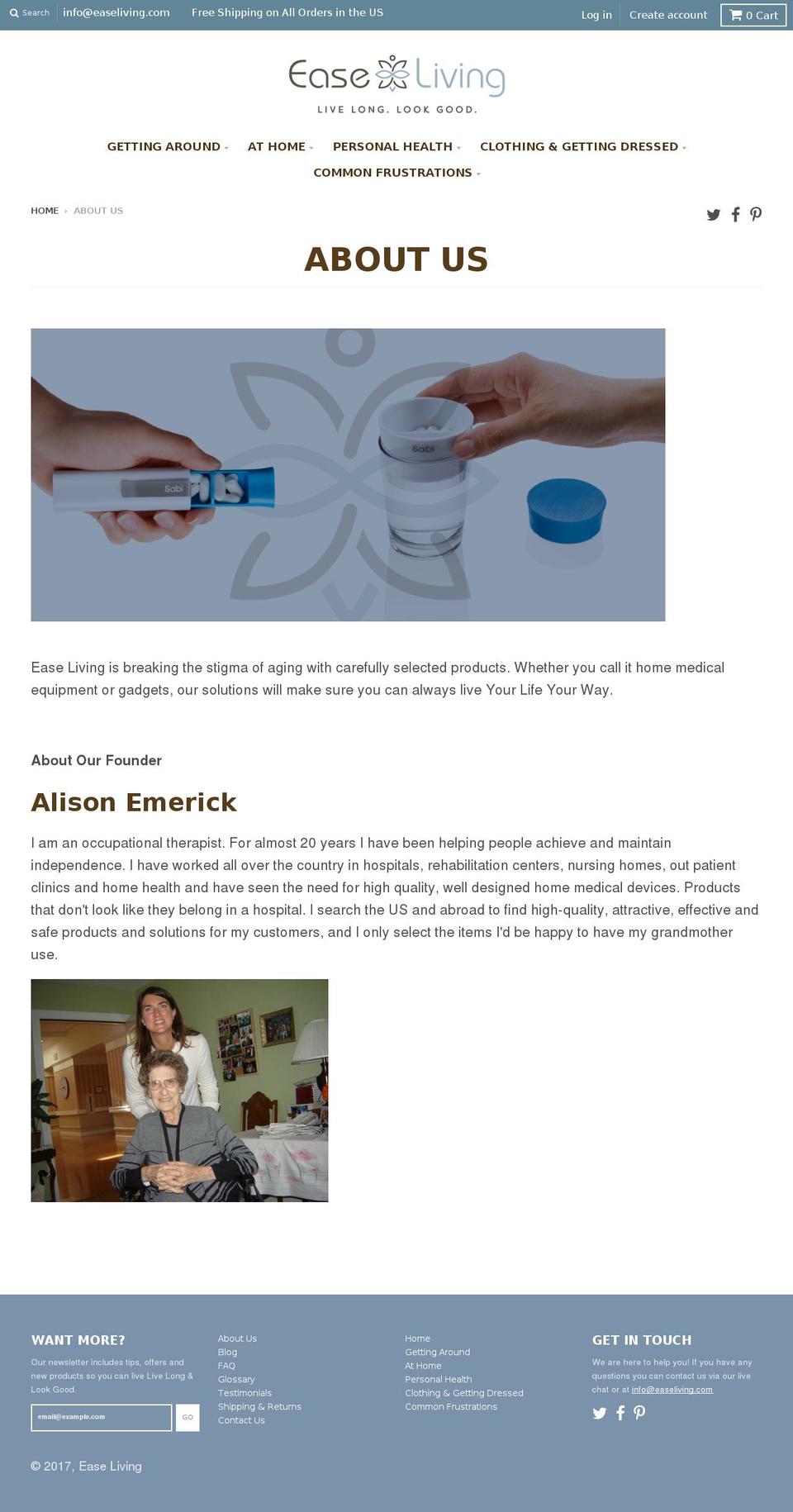 alisonemerick.com shopify website screenshot