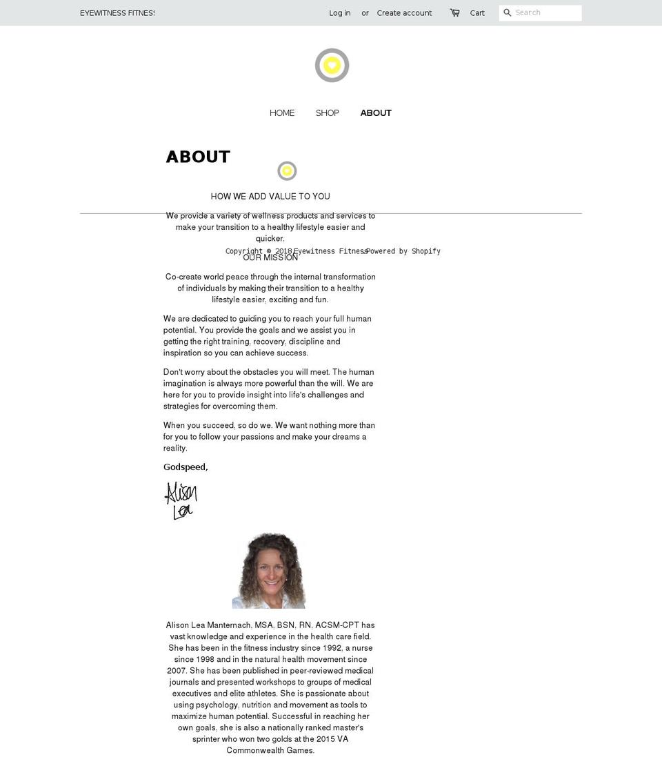 alisonmanternach.com — Shopify storefront screenshot