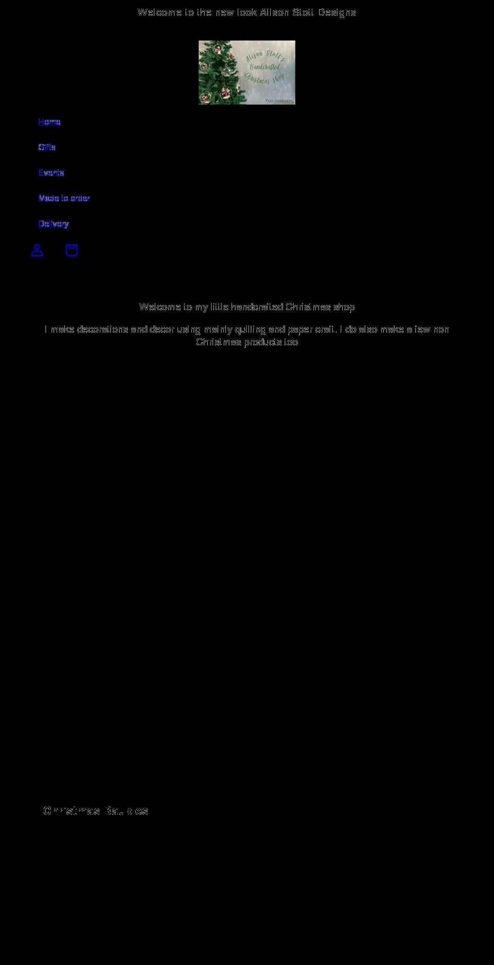 alisonstott.com shopify website screenshot