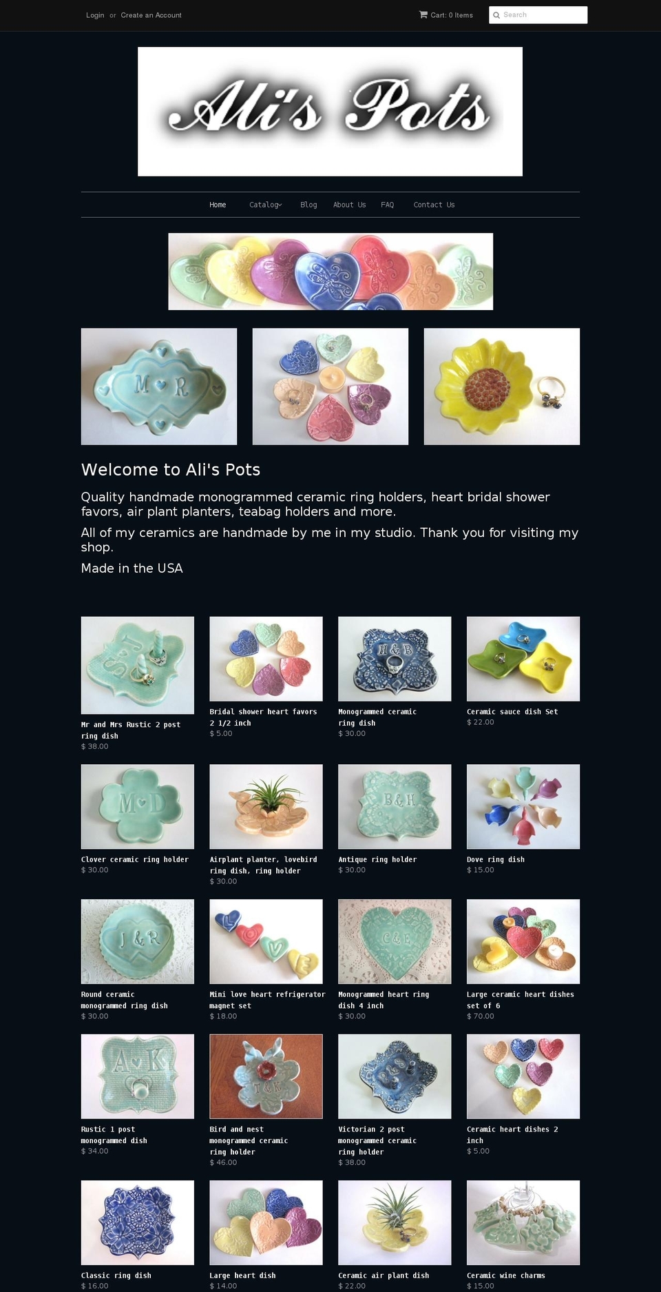 alispots.com shopify website screenshot