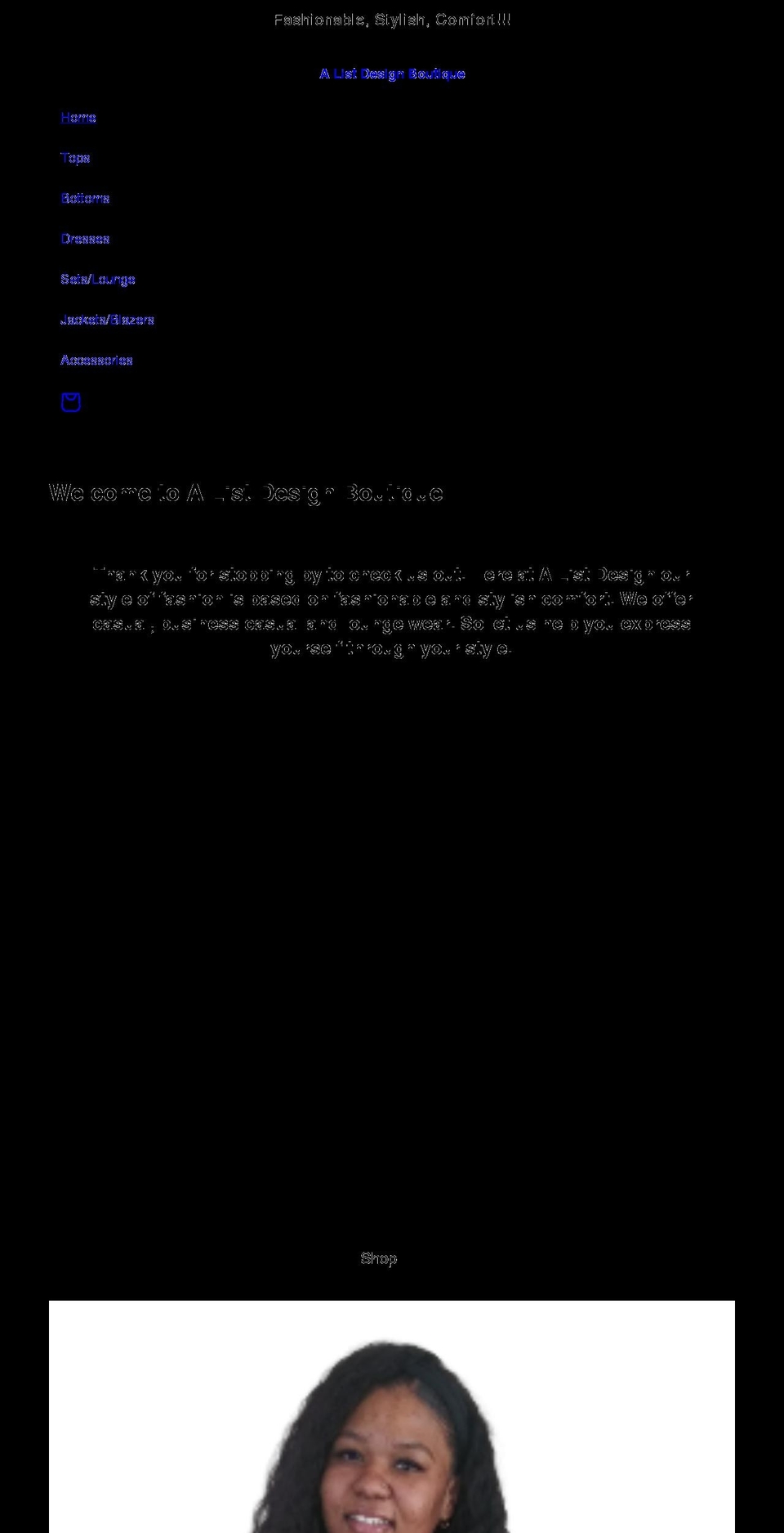 alistdesignboutique.com shopify website screenshot