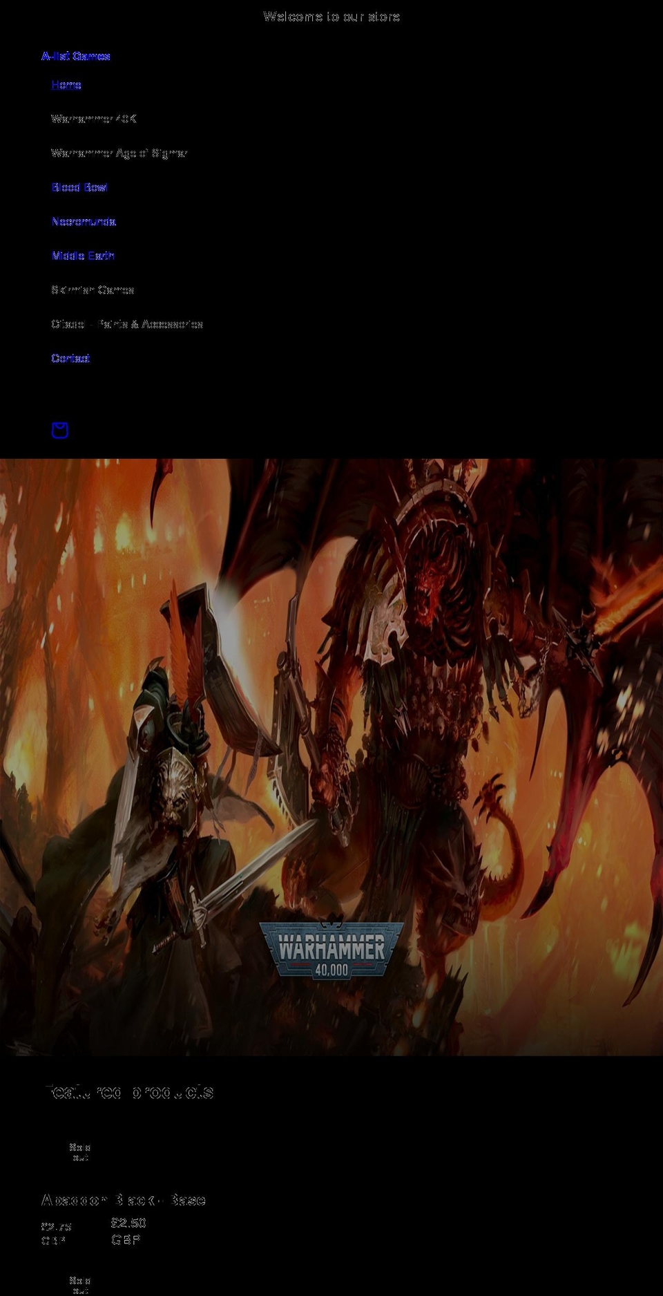 alistgames.co.uk shopify website screenshot