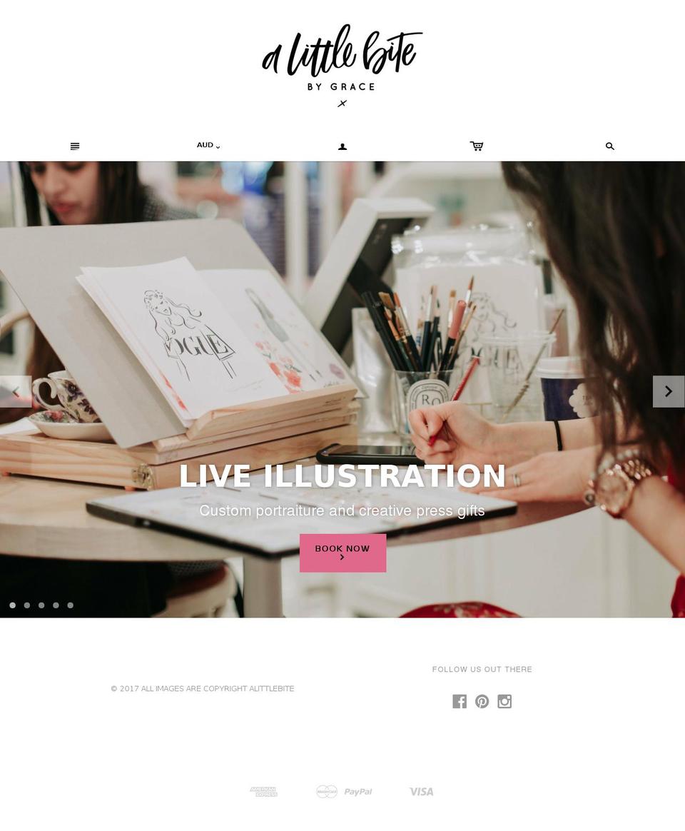 alittlebitebygrace.com — Shopify storefront screenshot
