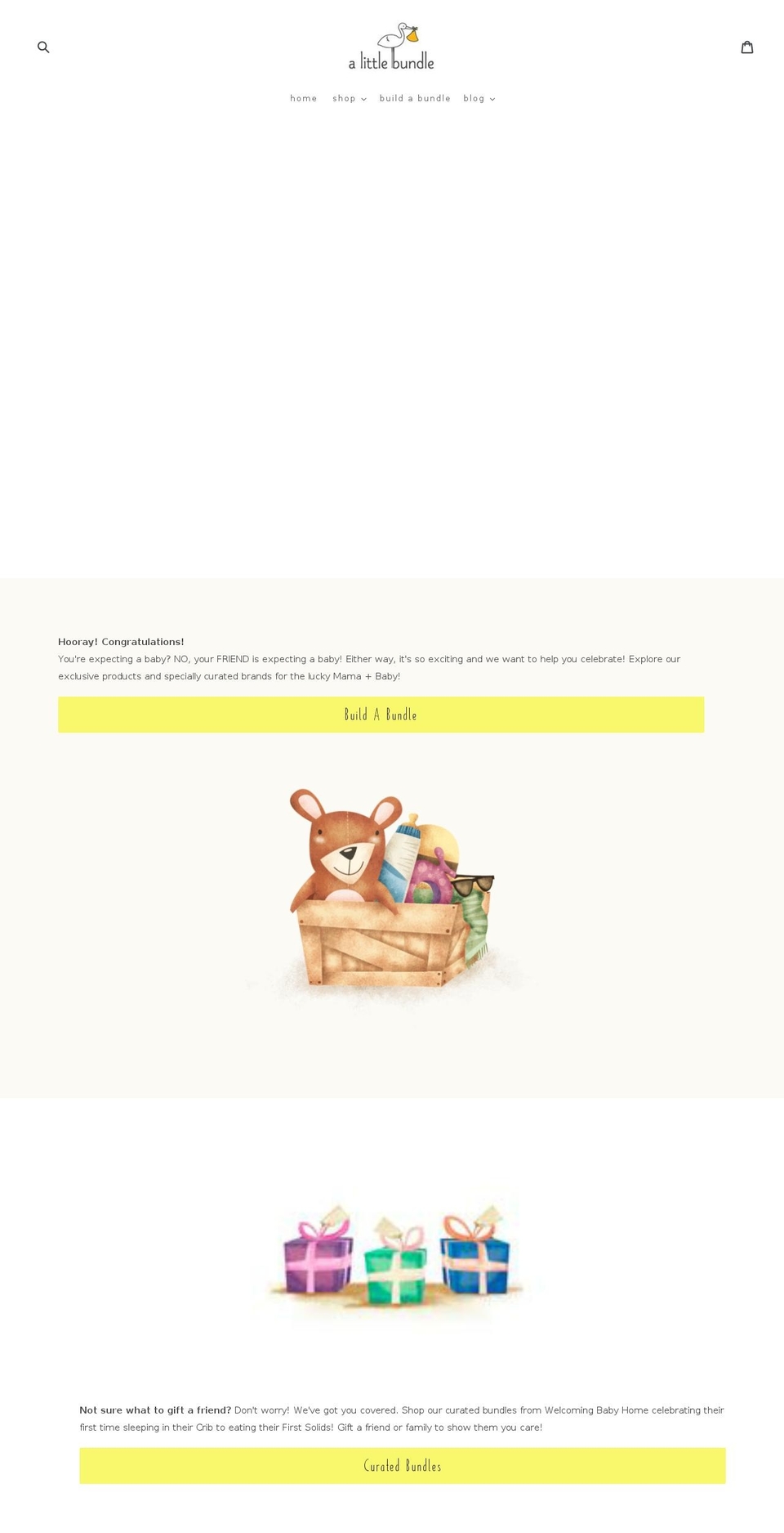 Theme Update Shopify theme site example alittlebundle.com