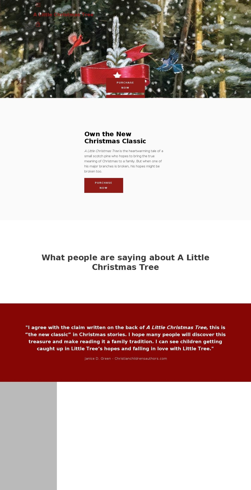 alittlechristmastree.com — Shopify storefront screenshot