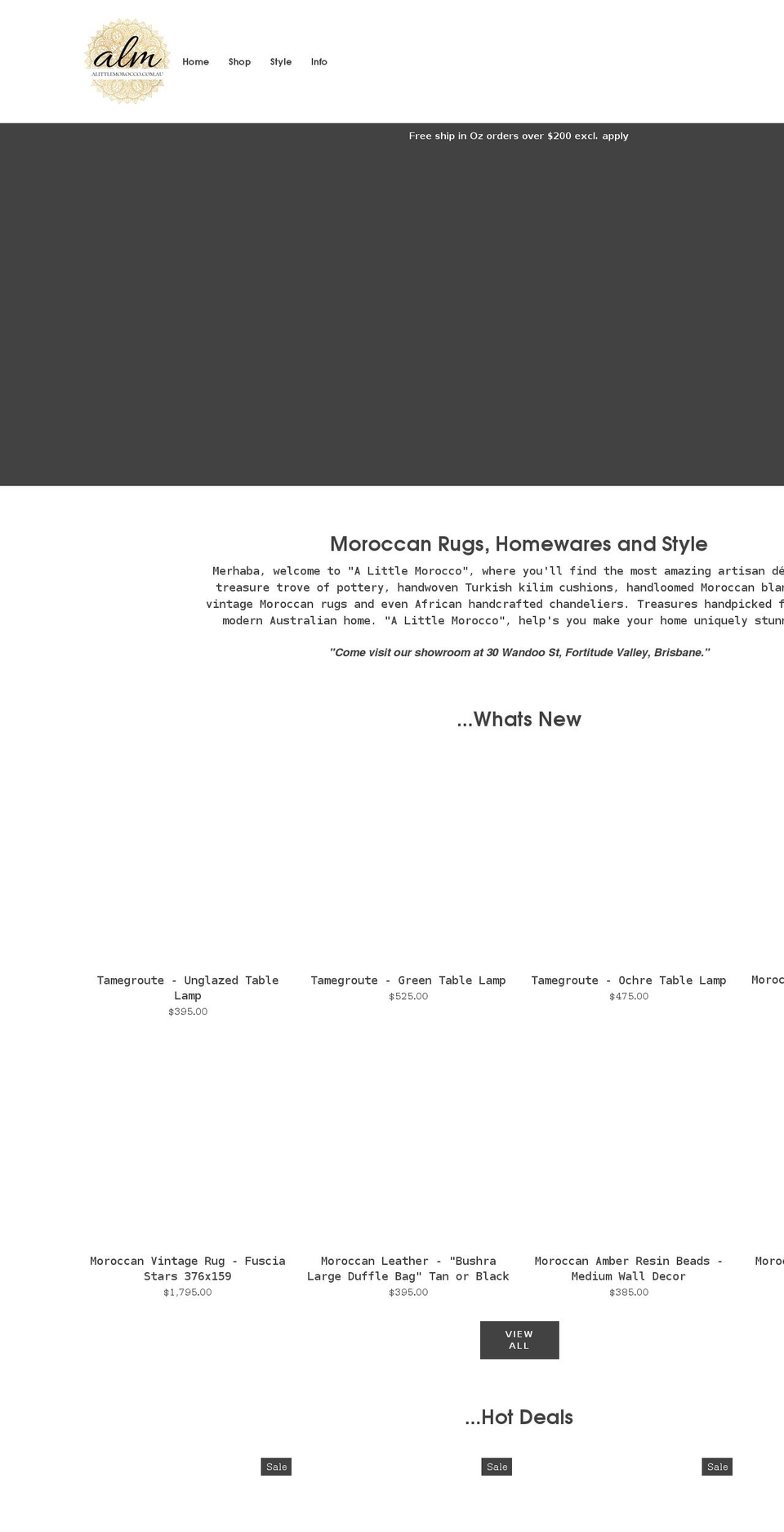 alittlemorocco.com.au shopify website screenshot