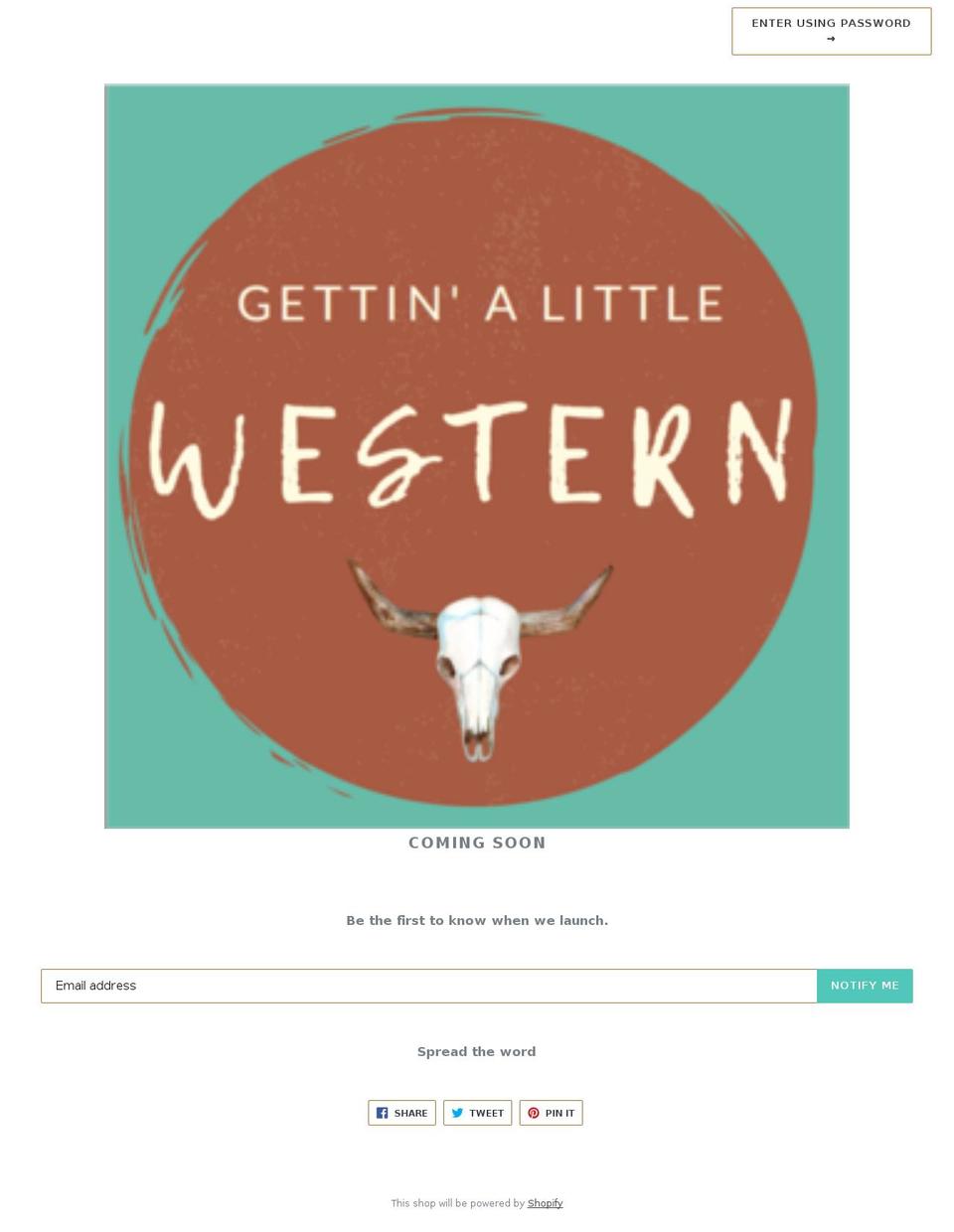 alittlewestern.com — Shopify storefront screenshot