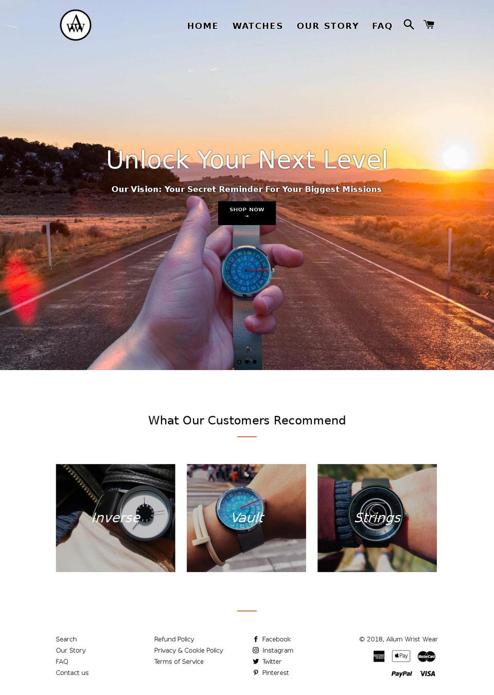 aliumww.com — Shopify storefront screenshot