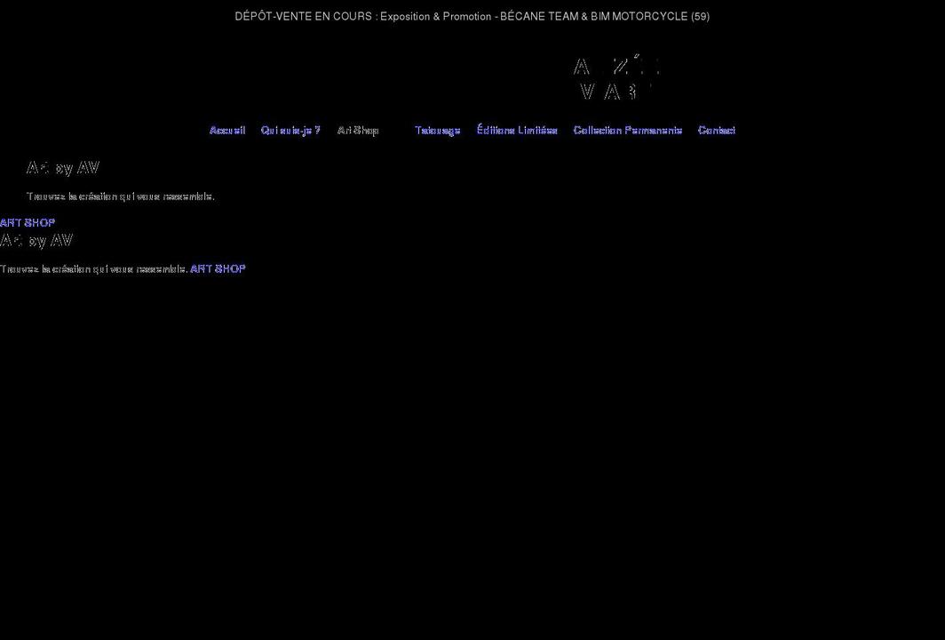 alizeeviart.com shopify website screenshot