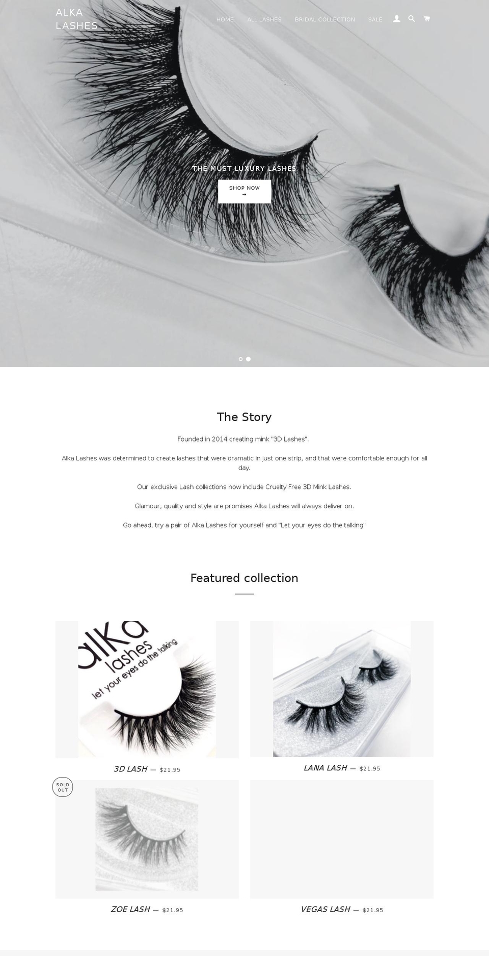 alkalash.com — Shopify storefront screenshot